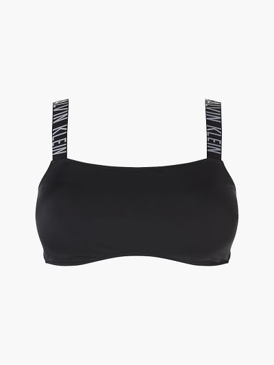Calvin Klein Ruhák HU129049 | Calvin Klein Intense Power Plus Size Bandeau Női Bikini Felső Fekete